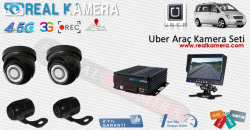 4lü AHD Araç Kamera Set  Uber ve Tüm Araçlara Uygun