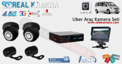 Uber ve Tüm Araçlara Uygun 4 lü Araç Kamera Sistemi 