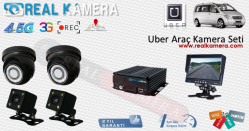 Uber ve Tüm Araçlara Uygun 4 lü  Araç Kamera Sistemi