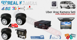 Uber ve Tüm Araçlara Uygun 4lü AHD Araç Kamera Sistemi 