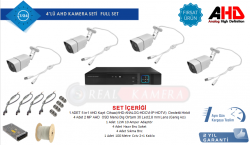 4'lü Hazır ​AHD Güvenlik Kamera Seti