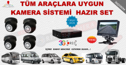 4'lü Araç Kamera Sistemi  ( Tüm Araçlara Uygun )